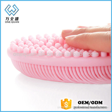Eco friendly rubber silicone washing body brush